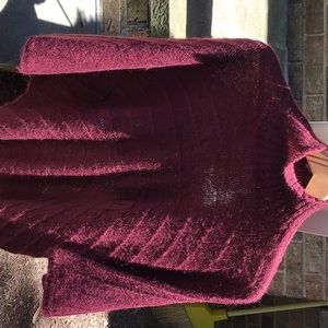 sweater/pronto burgundy Anthropologie (moth)